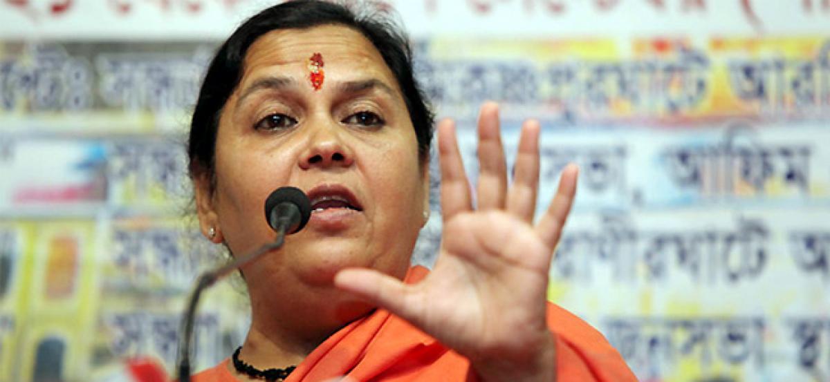 No conspiracy behind Babri demolition: Uma Bharti