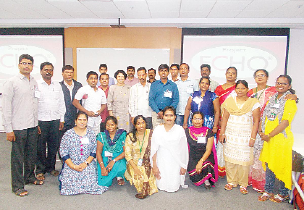 ECHO mentors government school teachers from Hyd, Vizag