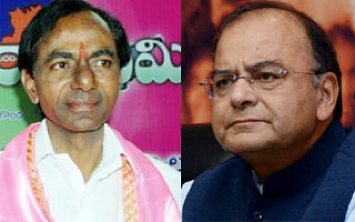 KCR holds talks with Arun Jaitley on state revenue