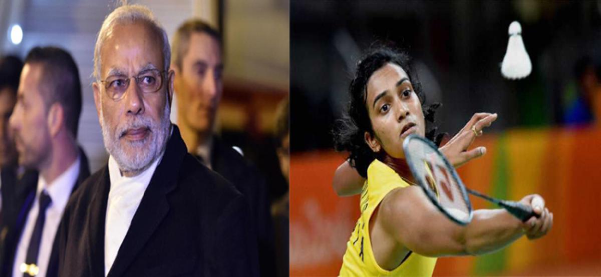 Modi topped the Facebook post list after congratulating Sindhu during Rio 