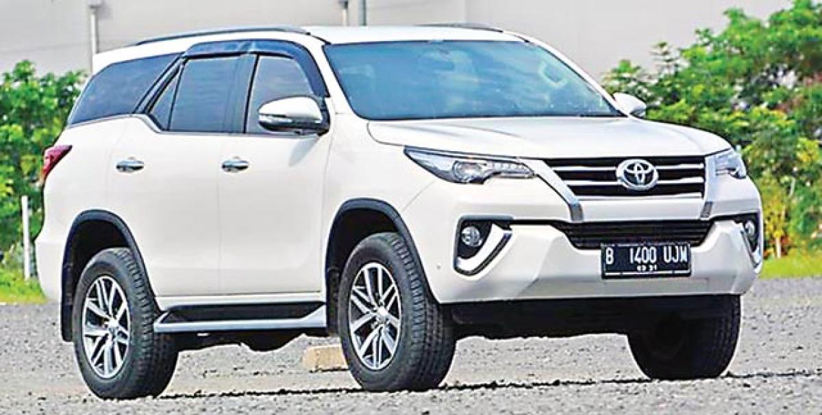 New Toyota Fortuner spied in India