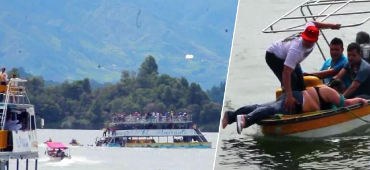 Nine dead after Colombia tourist boat sinks in reservoir