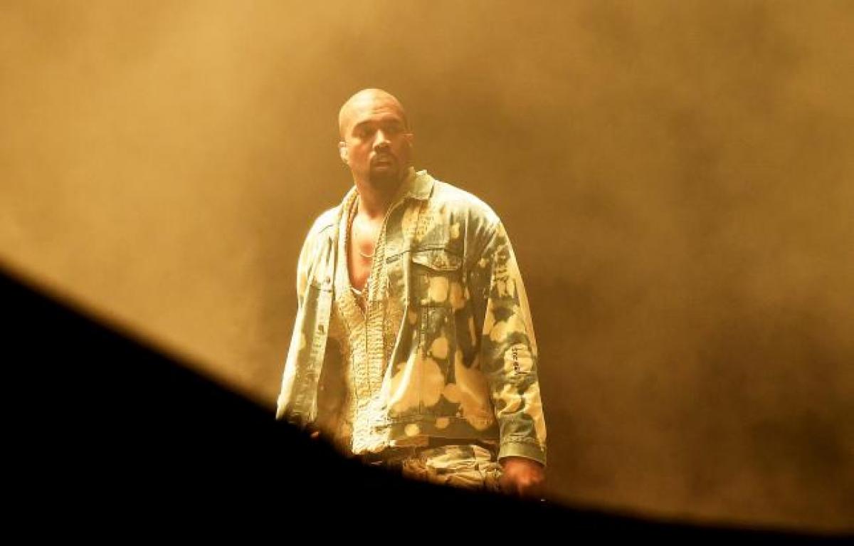 Rapper Kanye West soars at Glastonbury Festival