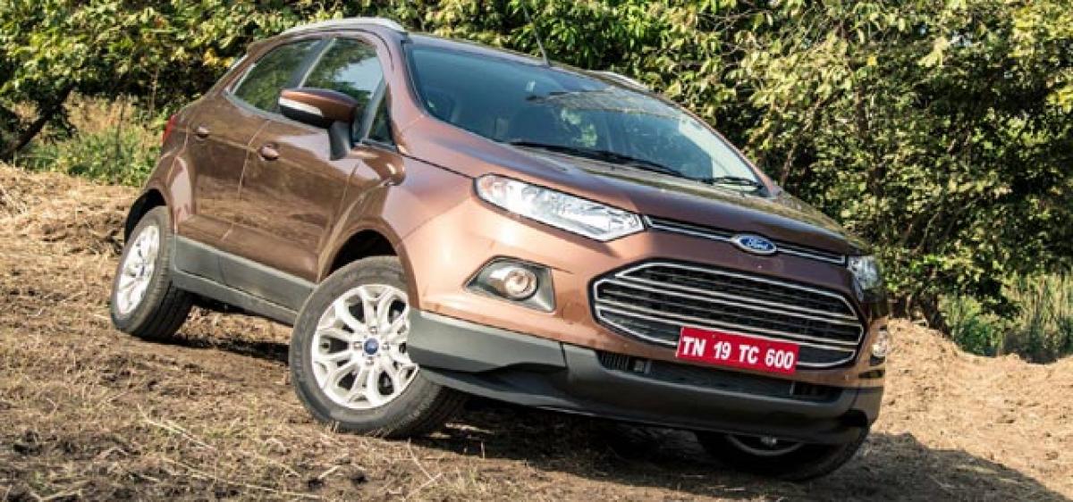 Ford EcoSport dual front airbags standard on all trims