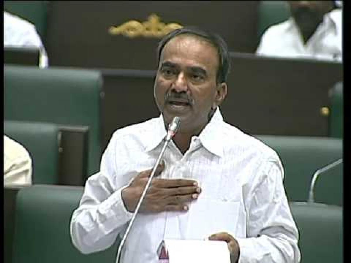 Etela Rajender presents Telangana budget in Assembly