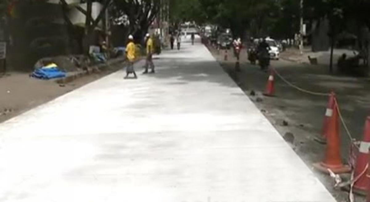 64 roads in Hyderabad to be white-topped