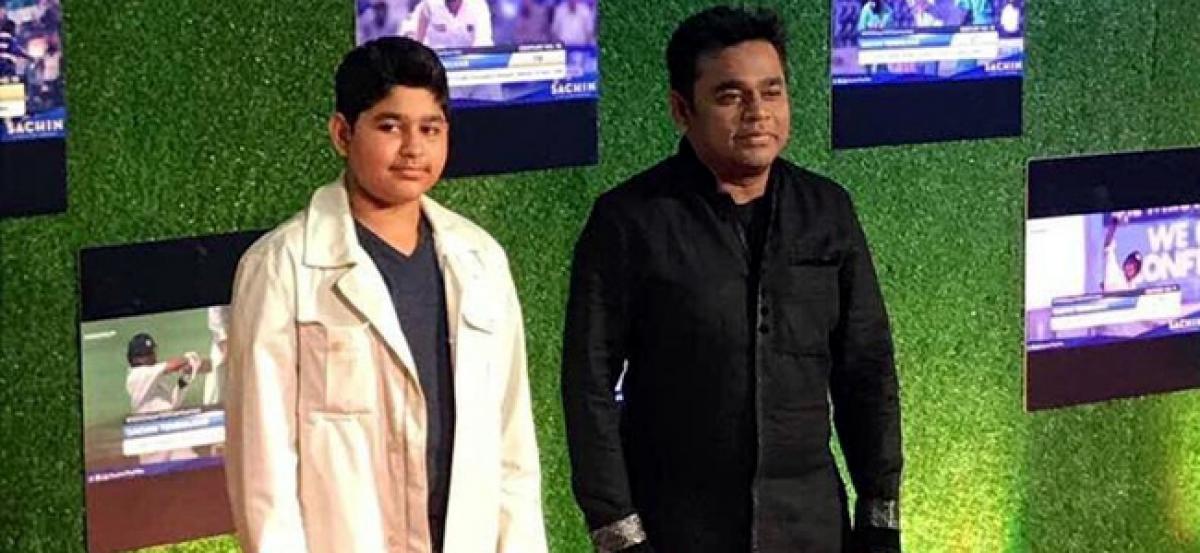 Rahmans son makes Hindi singing debut