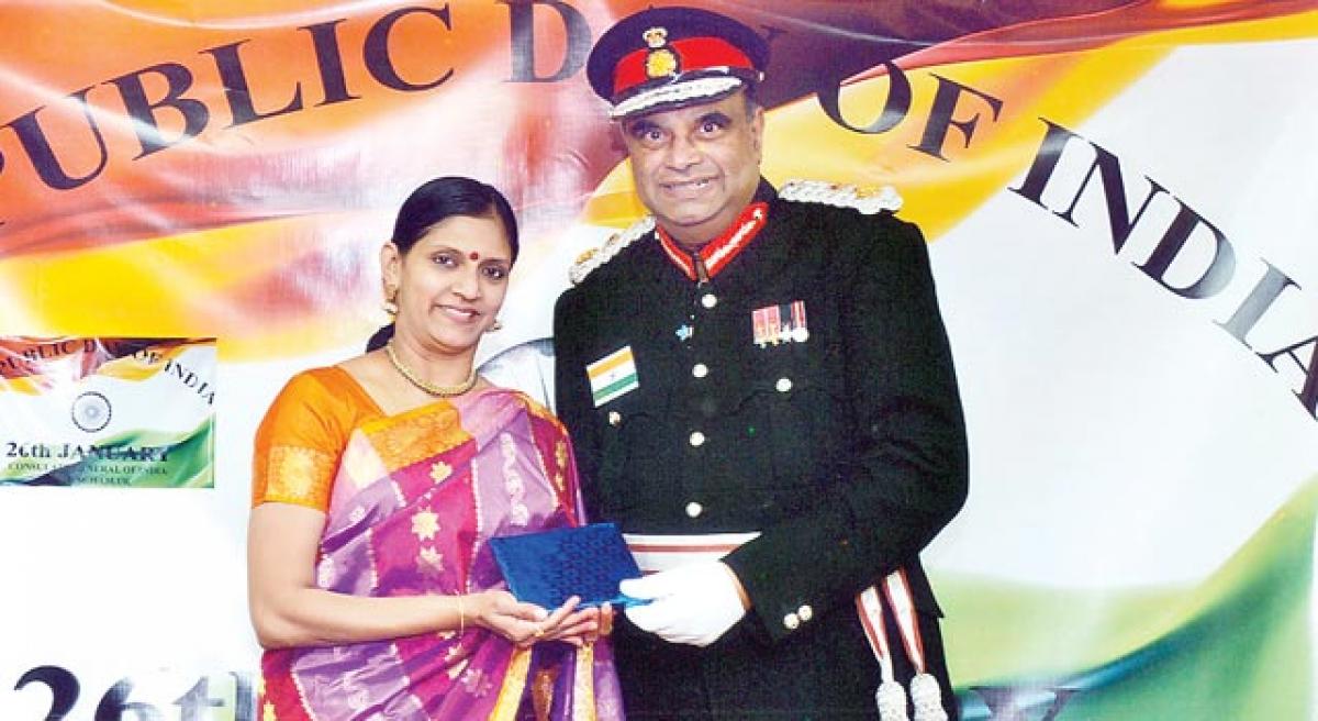 Honour for Telugu woman in UK