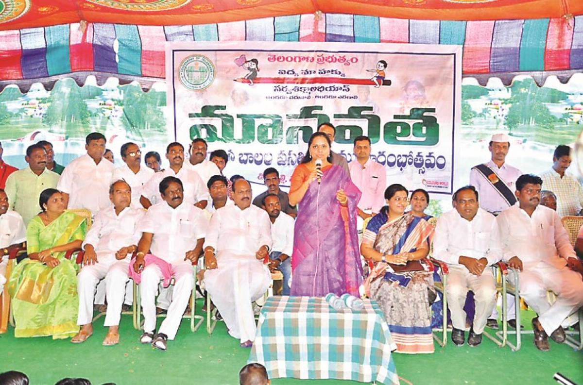 Peddapally railway line will be completed this year: MP Kavitha
