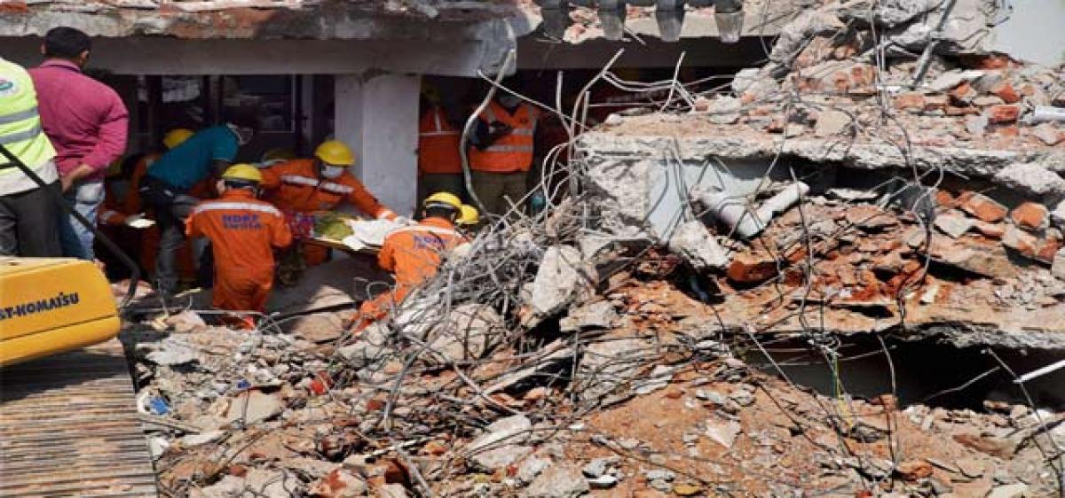 Explosive found near collapsed building