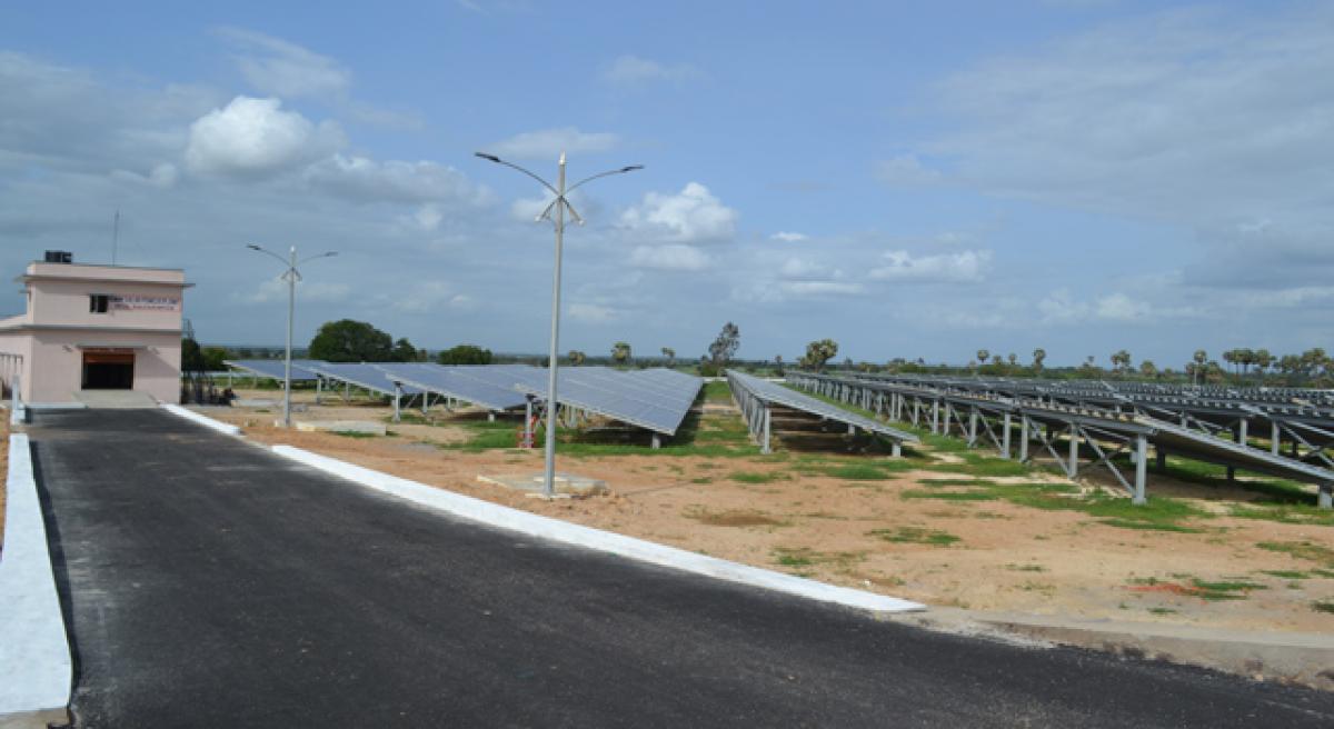 JNTU goes solar to light up campus