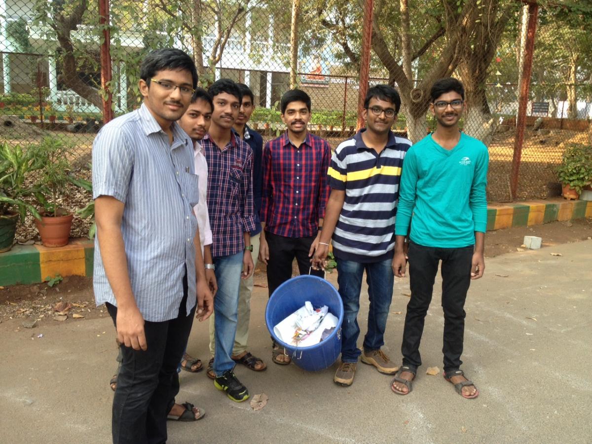 Photos: Siddhartha engineering college students on Swachch Bharat mission