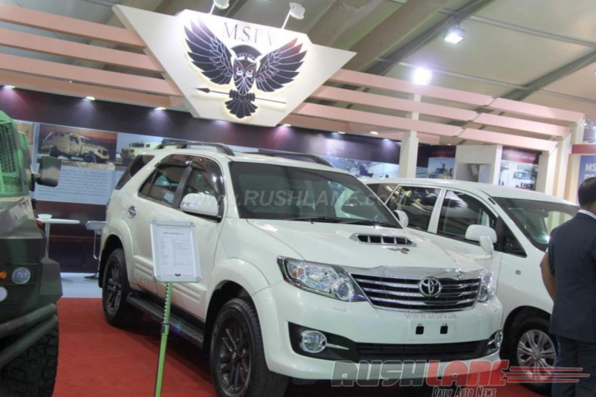 Convert your Toyota Fortuner into a bullet proof armoured vehicle at INR 63 lakh