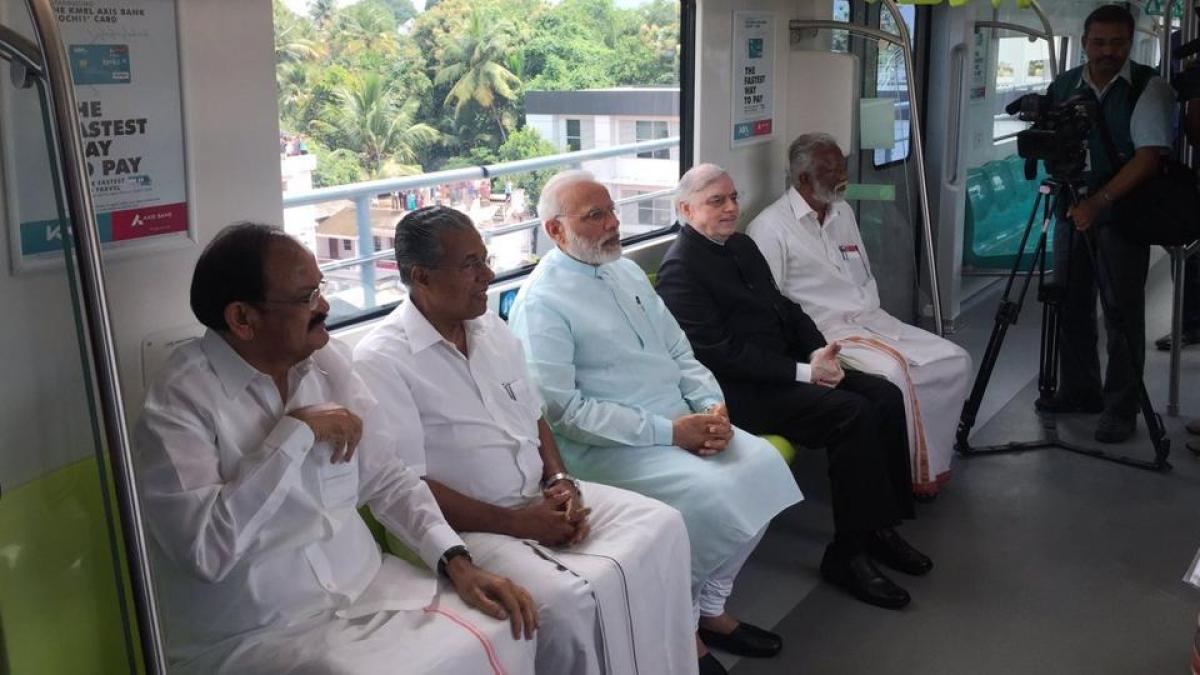 PM Modi flags off Kochi Metro