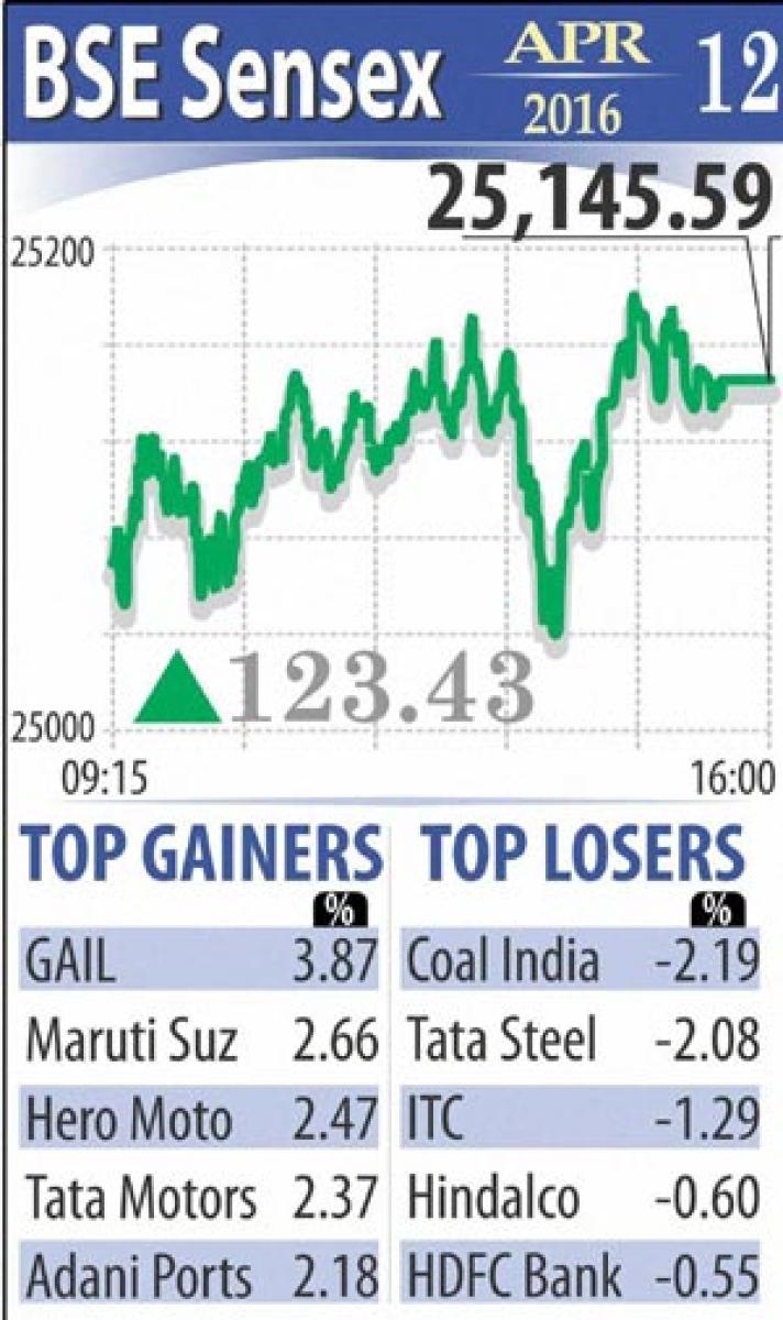 Markets end higher on domestic cues