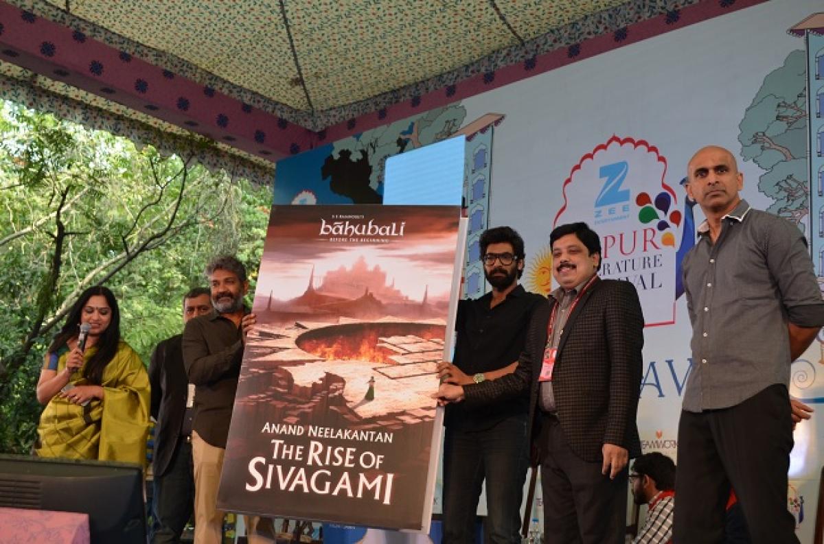 SS Rajamouli unveils the book cover of Baahubali - The Rise of Sivagani (Book 1 of Baahubali: Before the Beginning)