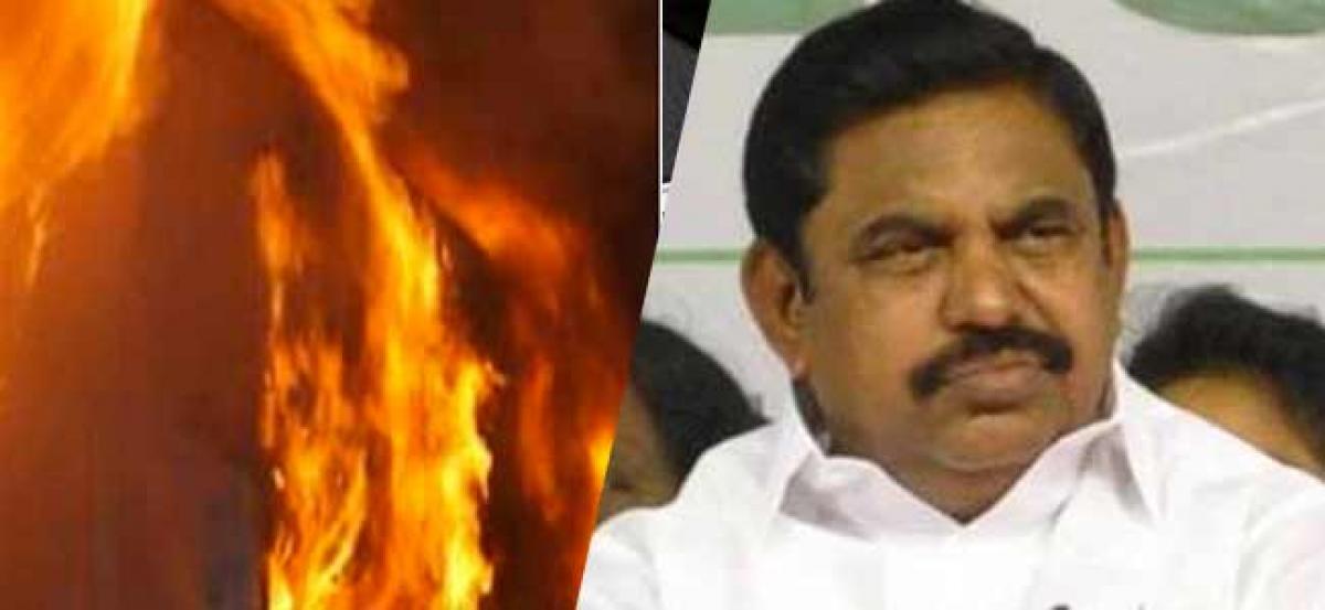 Fire mishap: Tamil Nadu CM announces Rs 1 lakh relief to victims kin