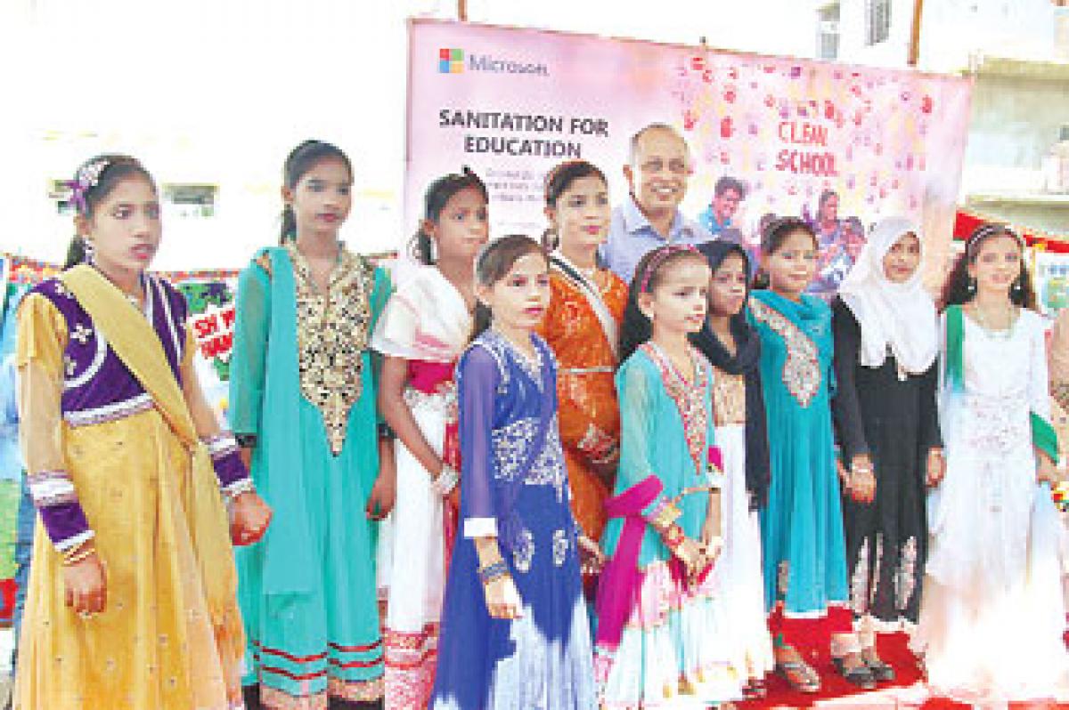 Ensuring sanitation for 10, 000 students