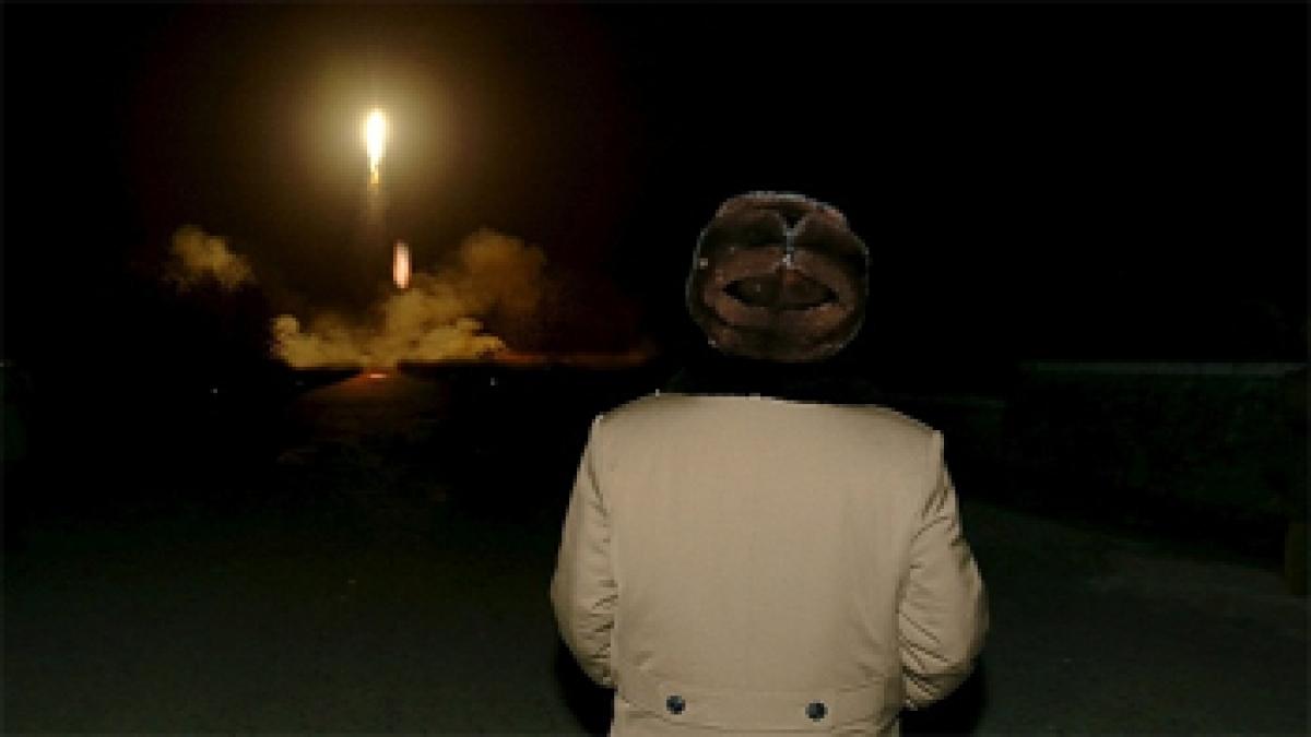 Defiant North Korea fires ballistic missile into sea, Japan protests