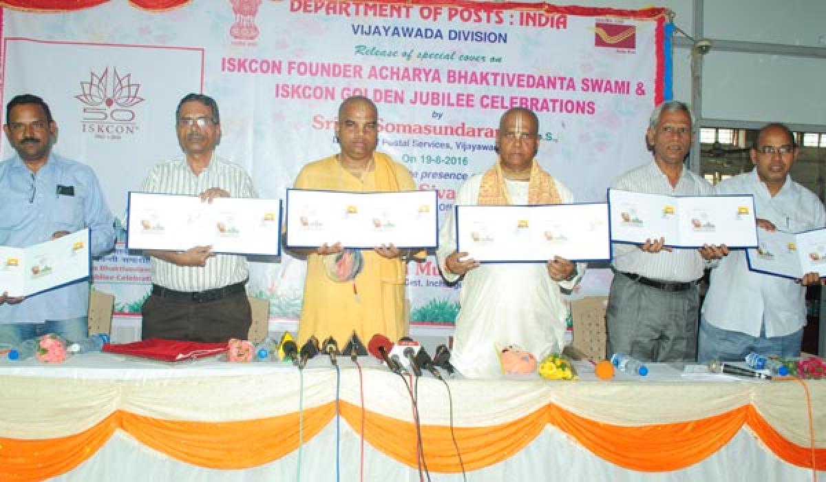 Special postal cover on International Society for Krishna Consciousness released