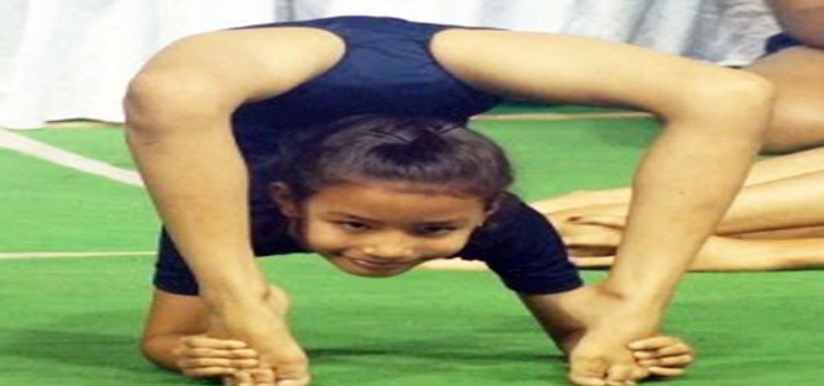 Hyderabad girl tops in national yoga