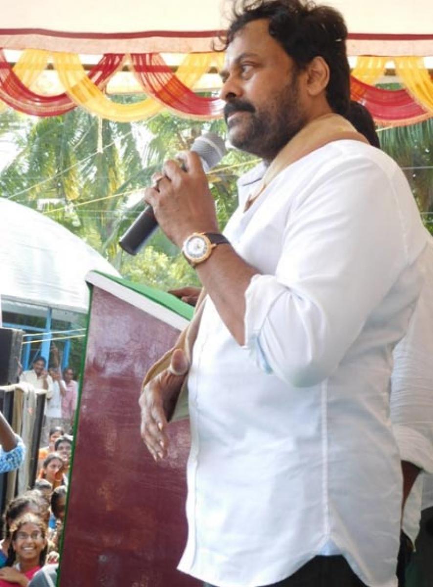 Chiranjeevi vows to make Perupalem a model village