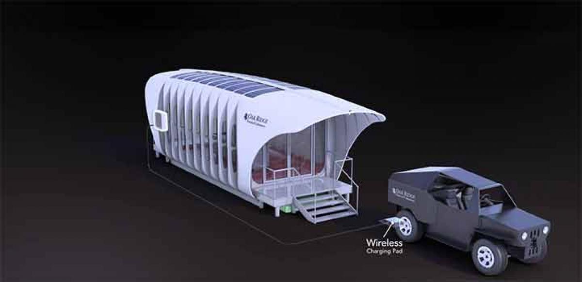 3D printed vehicle that recharges your house