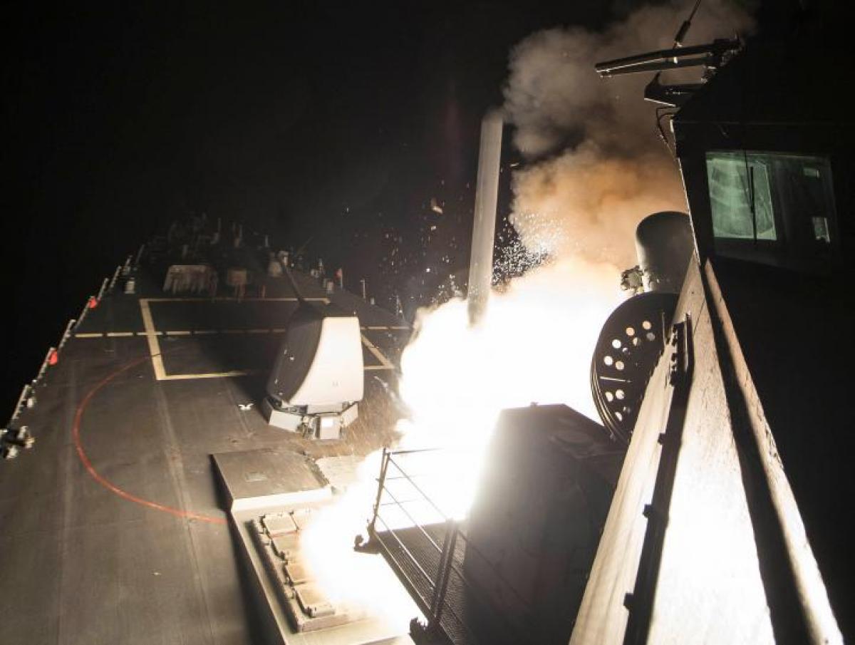 U.S. fires missiles at Assad airbase, escalating role in Syrian war