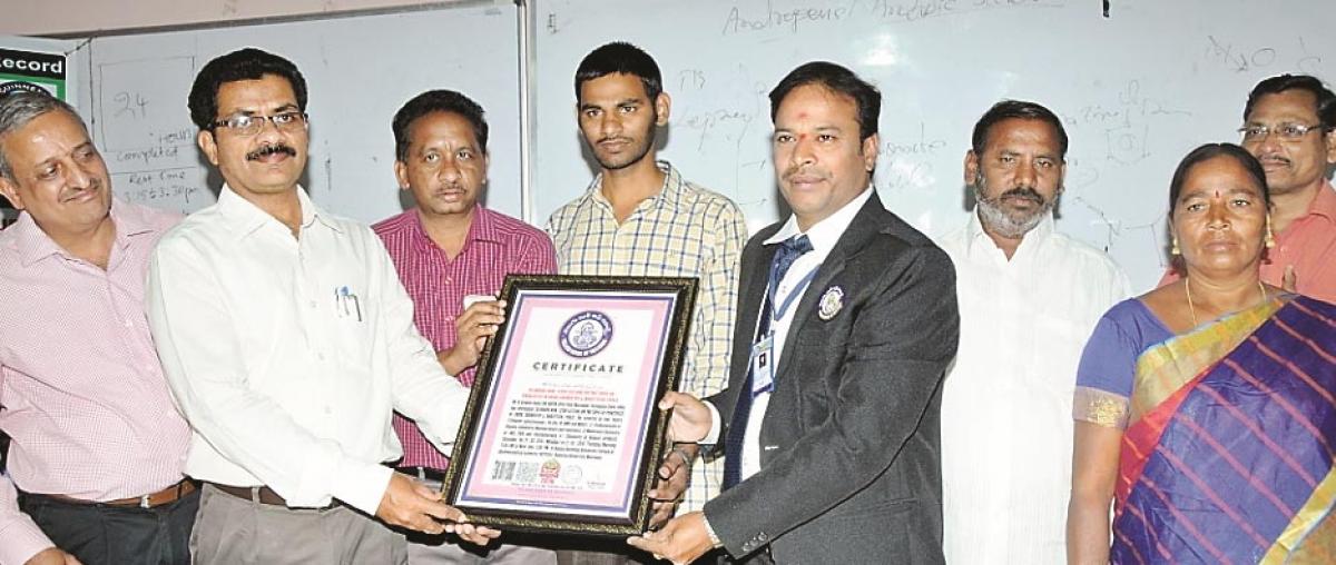 NIPER research scholar enters Telugu Book of Records