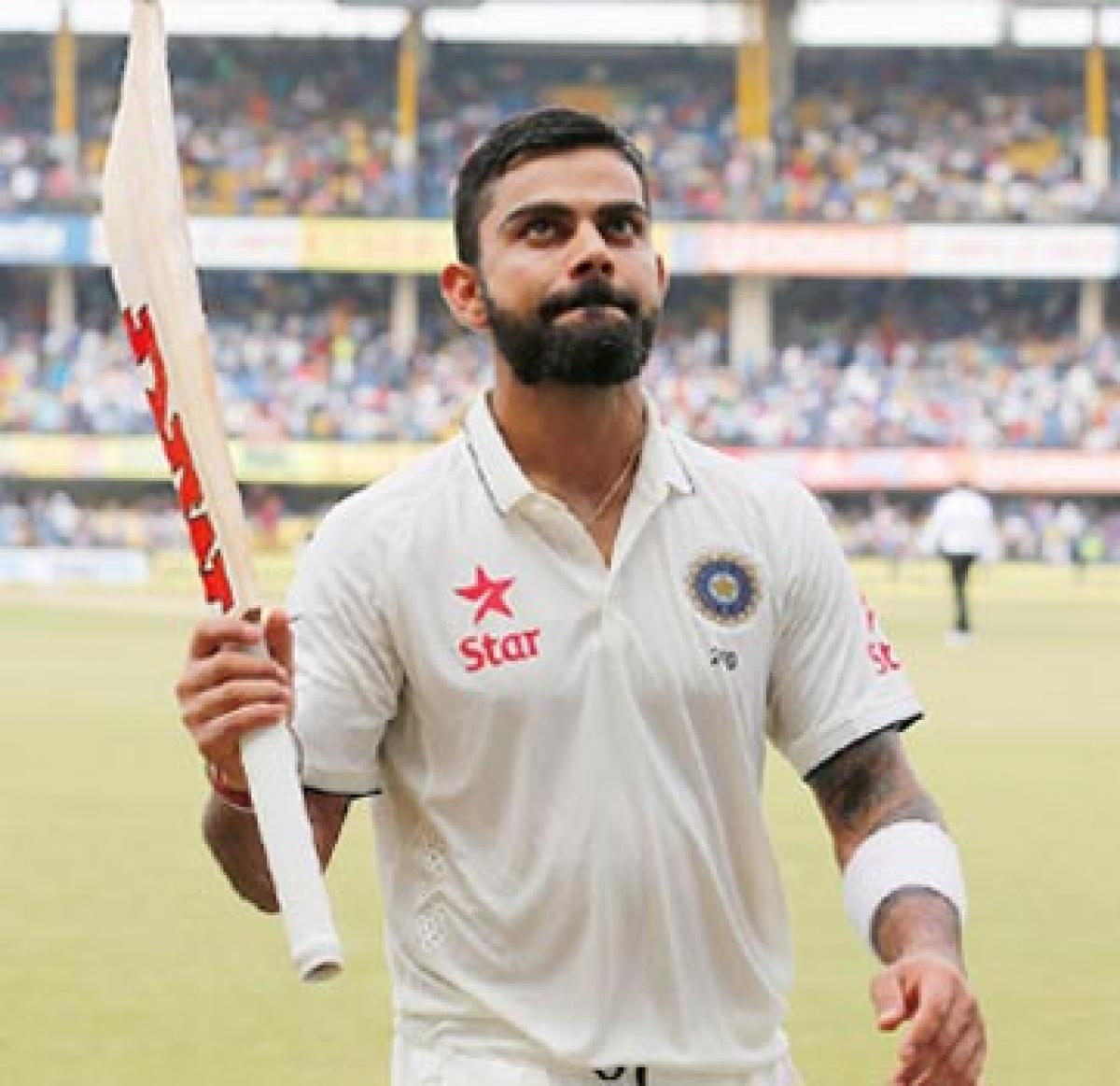 Record-makers Kohli,Rahane hold sway