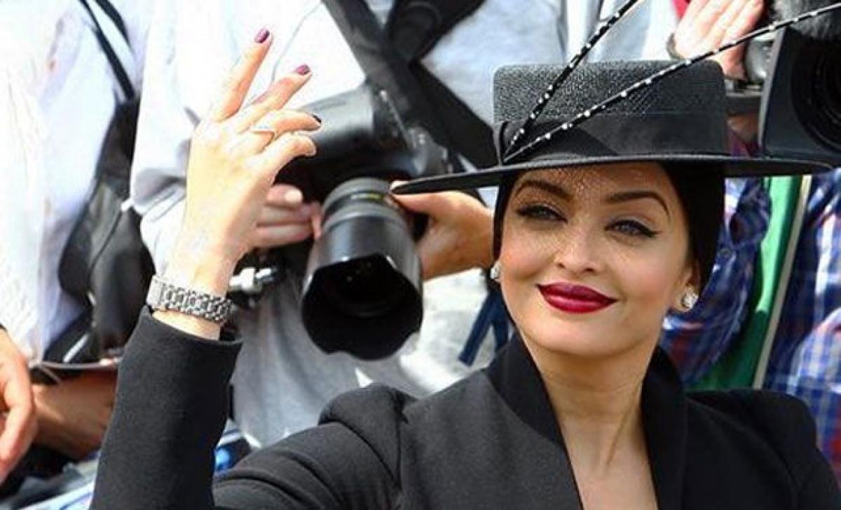 Aishwarya aristocratic look for Prix de Diane in France