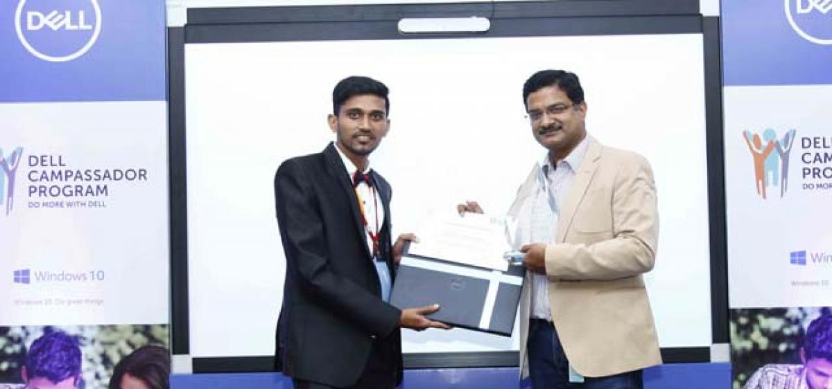 Hyderabad student bags 2nd prize in Dell Campassadors