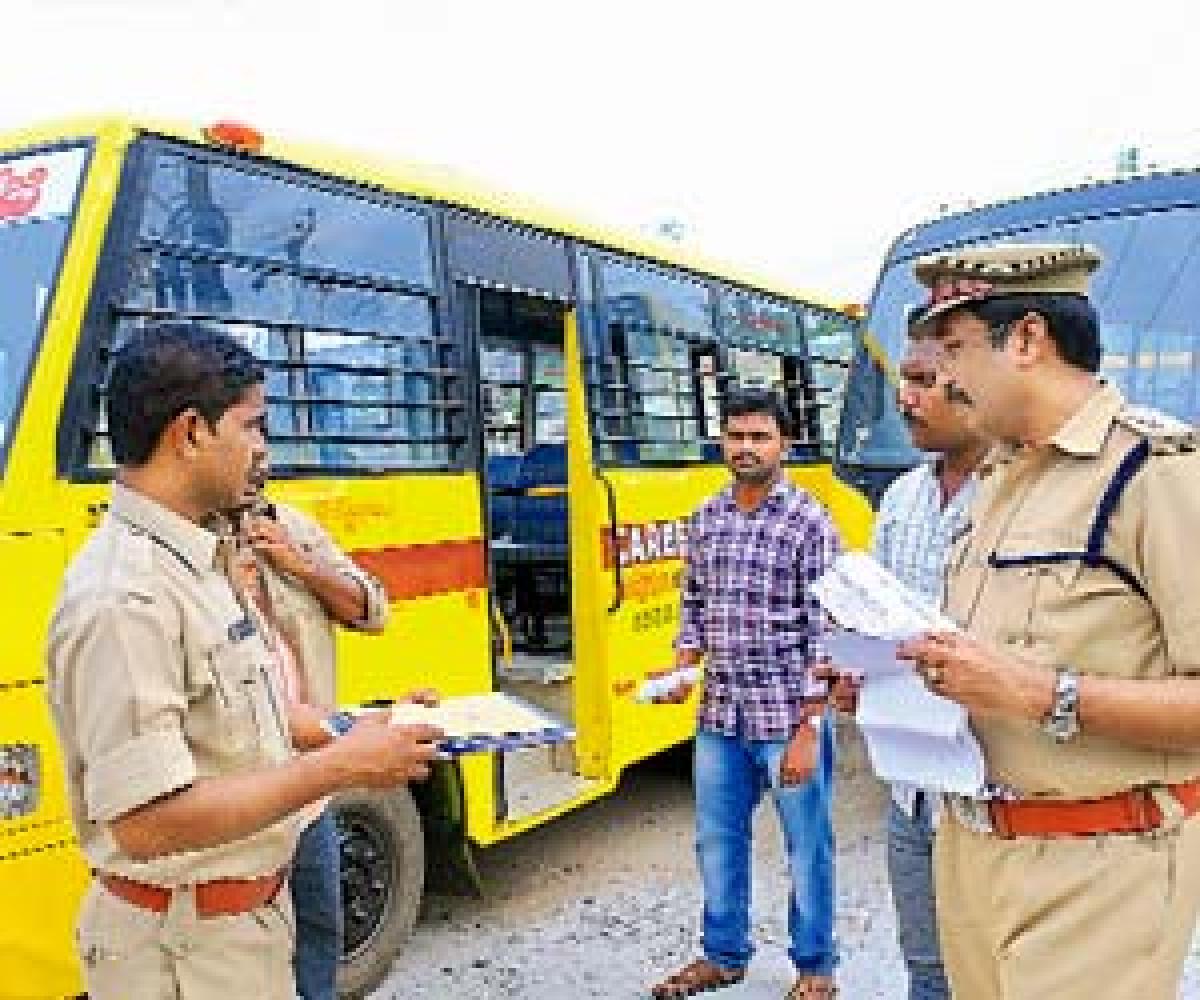 21 school buses seized