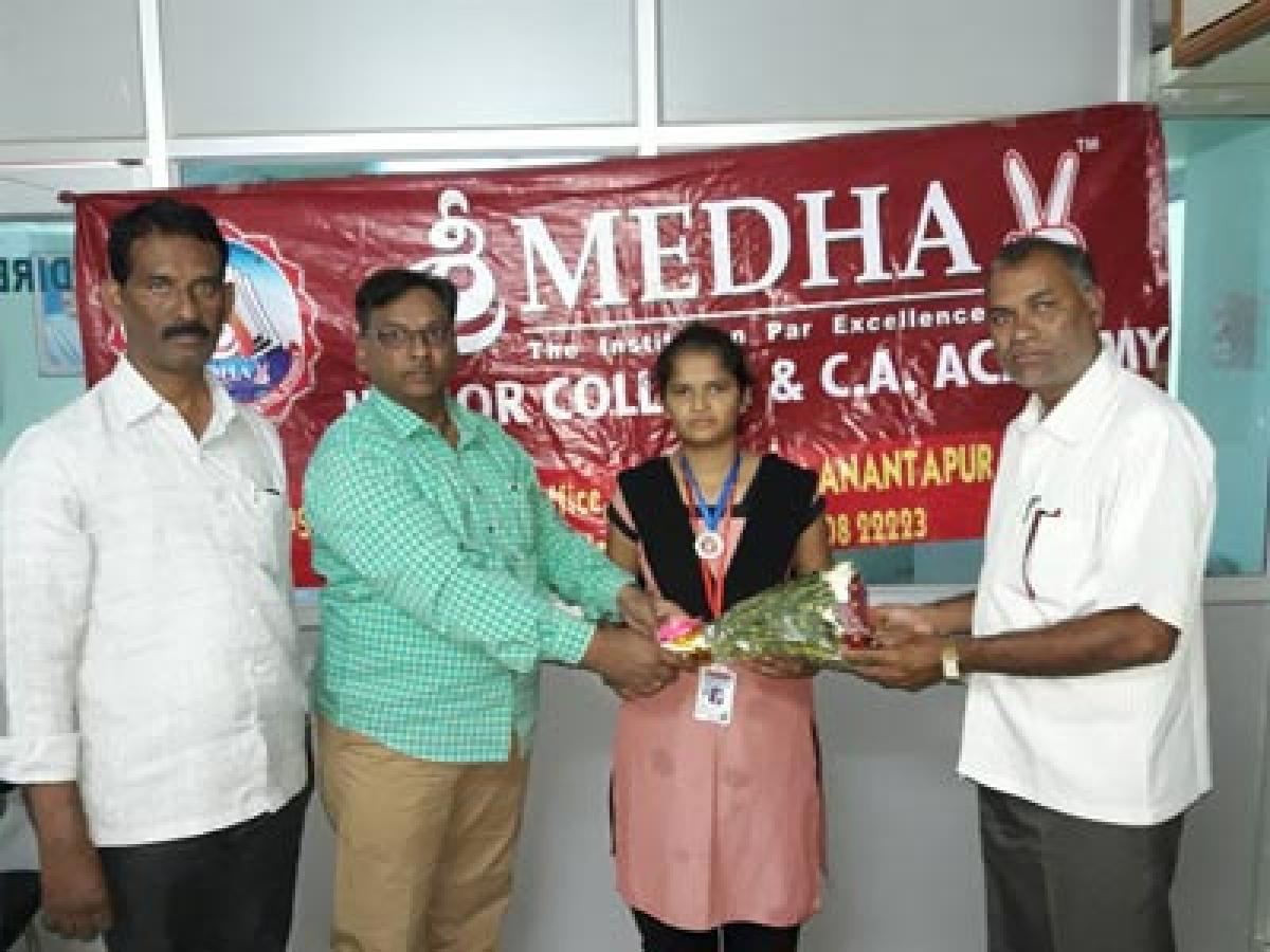 Sri MedhaV student bags Silver Medal