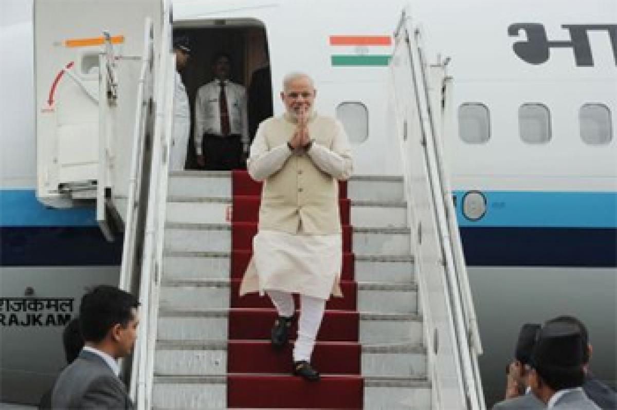 Modi arrives in Belgium