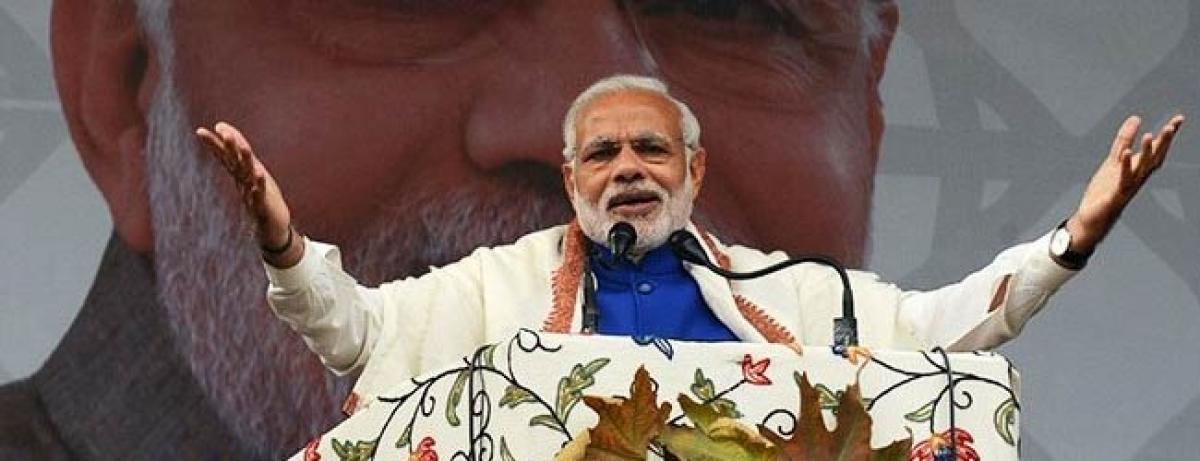 Modi in Kashmir: Lets pledge to do something for poor