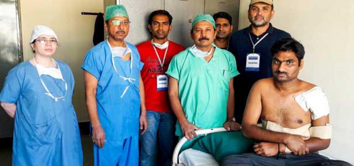 Gandhi Hospital carries out shoulder replacement surgery