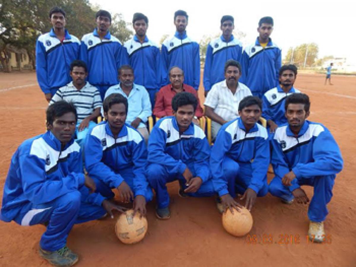 Krishna University Netball team for nationals