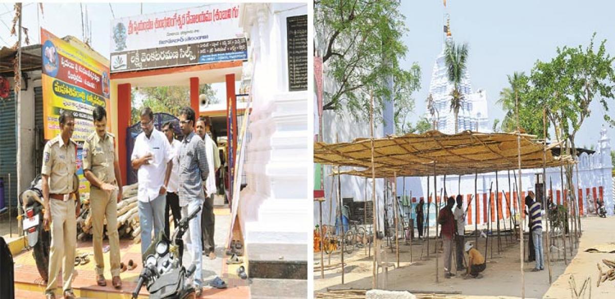 Temples being decked up for Maha Sivaratri