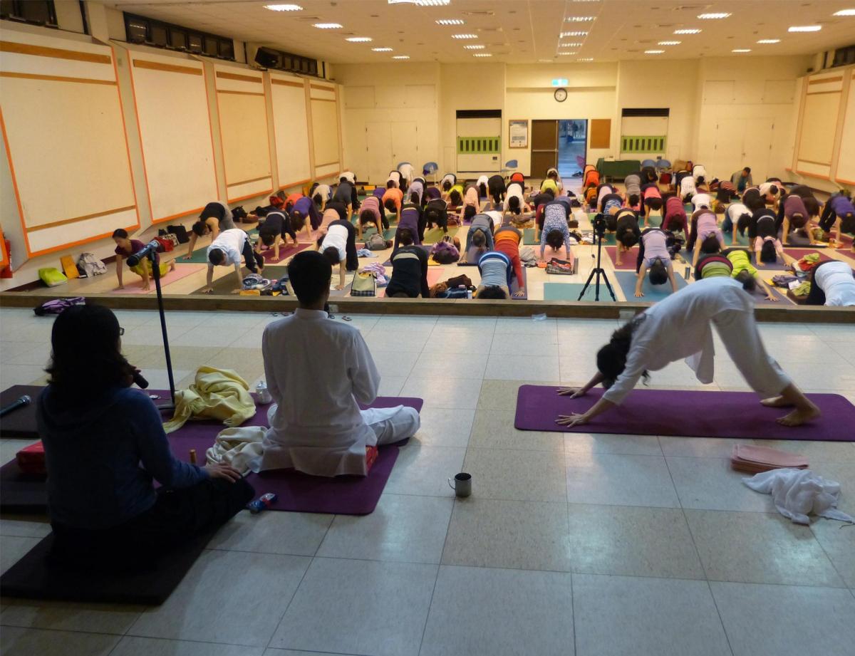 Seminar on yoga at Lendi College