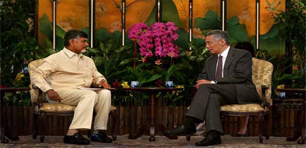 Naidu invites Singapore PM for capital foundation fete