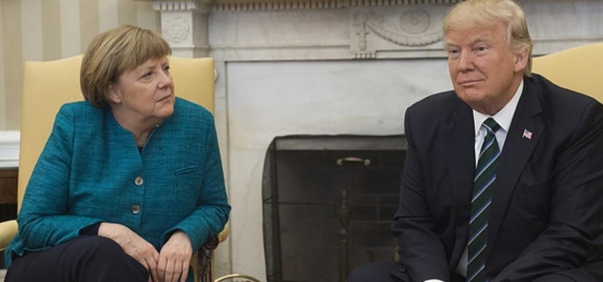 Trump denies Merkel a handshake