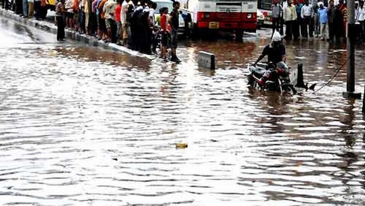 Hyderabad hit by heavy rains leading to floods in several areas