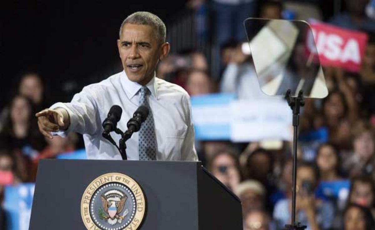 Barack Obama defends Trump supporter at Democratic rally