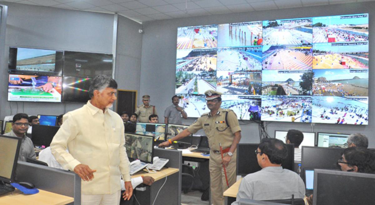 Drones keep eagle eye on Pushkaralu