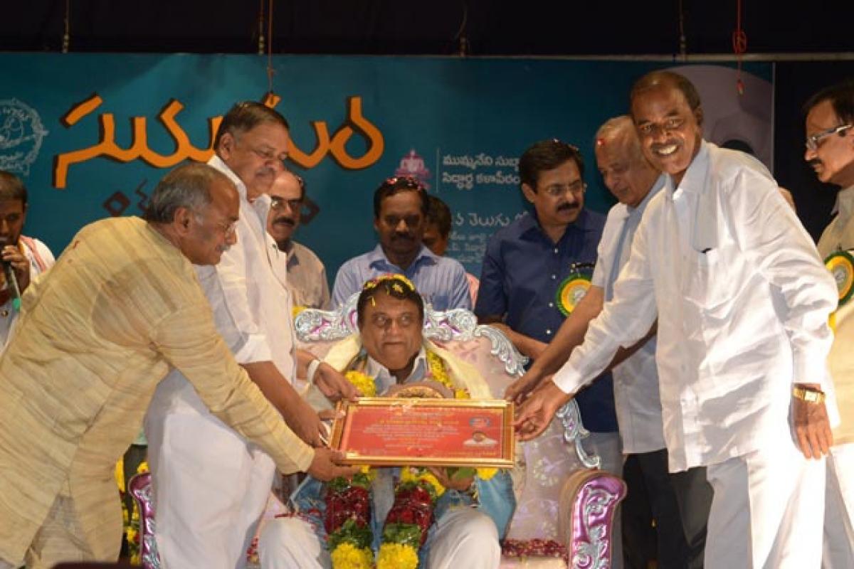 Jayaprakash Reddy honoured with Jandhyala Award