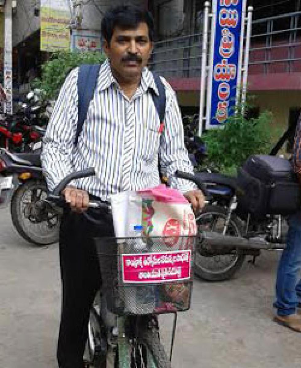 Cycle yatra reaches Rajahmundry