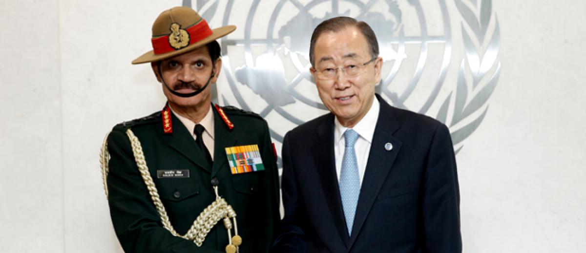 Ban Ki Moon all praises for Indian peacekeepers discipline, commitment