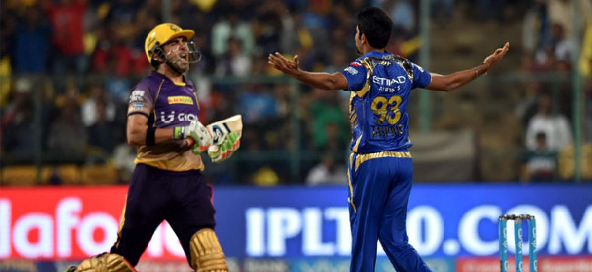IPL-10: Mumbai bundle Kolkata out for paltry 107 in second qualifier