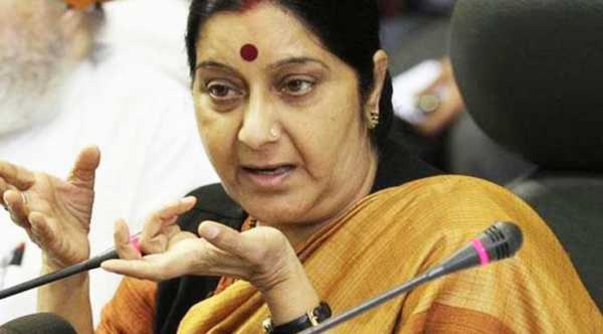 Sushma Swaraj comes to the aid of Indian woman, newborn stranded in US after death of husband